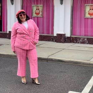 Eloquii Windowpane Trouser